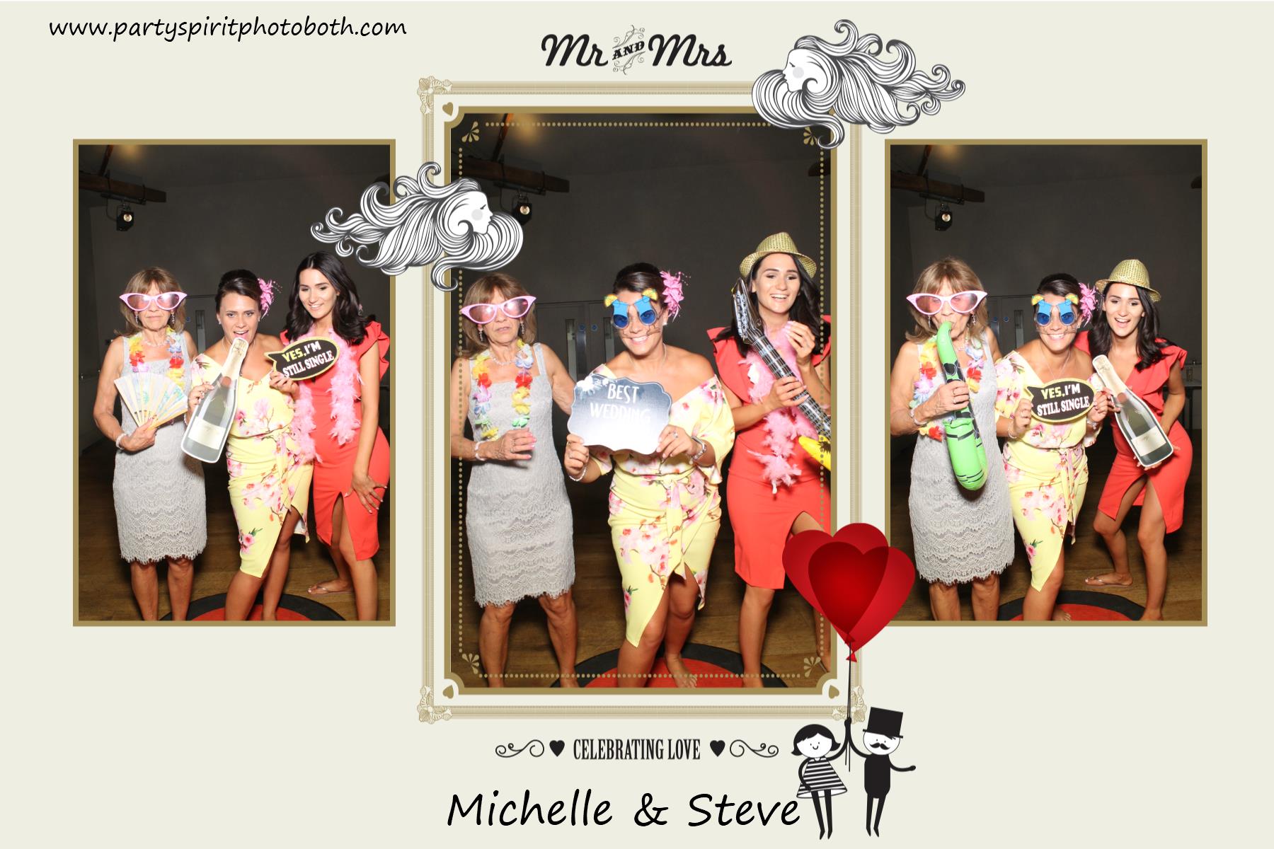 Michelle & Steve Wedding | View more photos from the event at gallery.partyspiritphotobooth.com/u/PartySpiritPhotoBooth/Michelle-Steve-Wedding